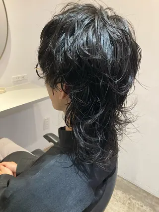 ミディアム パーマ メンズ Hayashi Shioriのヘアスタイル