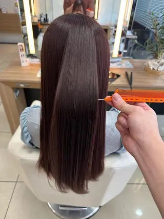 ロング ダブルカラーベージュ カラー/tuburaのヘアスタイル