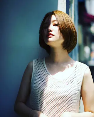 セミロング Lall  You 大阪所属・🥛洒落髪小顔cut なら龍崎🥛のヘアスタイル