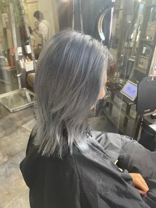 セミロング カラー 韓国ヘア/レイヤー/ 暖色カラー/ Aiのヘアスタイル