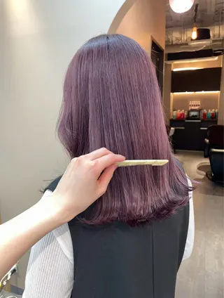 セミロング カラー 韓国レイヤー　船橋 徒歩5分/小川友美のヘアスタイル