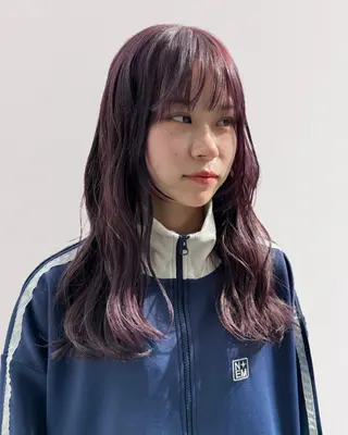 セミロング カラー ブリーチなしWカラー レイヤー/KOHNOのヘアスタイル