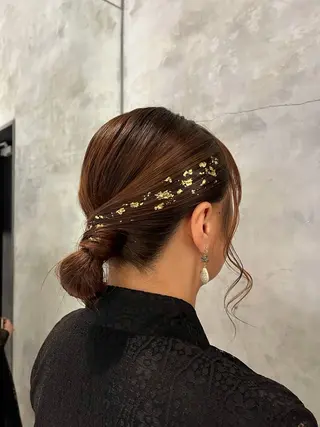 ミディアム ヘアアレンジ 🌱ボブ/レイヤー/ ベージュ/あやみ✨のヘアスタイル