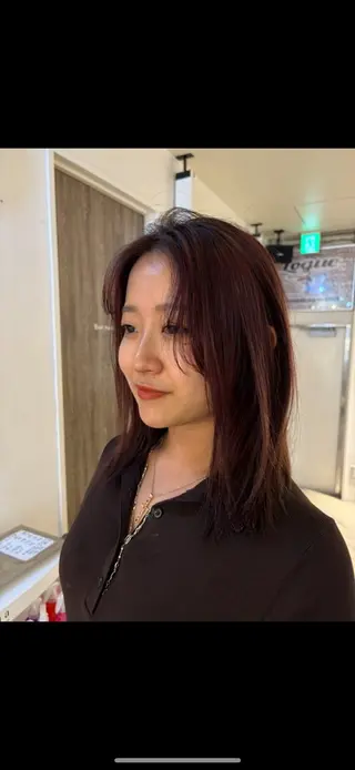 ミディアム カラー 透明感カラー 🧚‍♂️さえのヘアスタイル