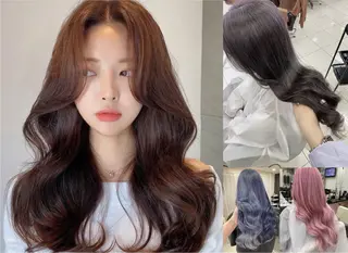 セミロング カラー 💎エクステ専門店 BIZE梅田🇰🇷のヘアスタイル