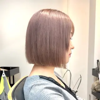ミディアム カラー ボブ/韓国ボブ/ブリ ーチ/鈴木康平のヘアスタイル
