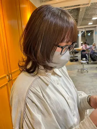 ミディアム カラー レイヤー/似合わせ TAKUYAのヘアスタイル