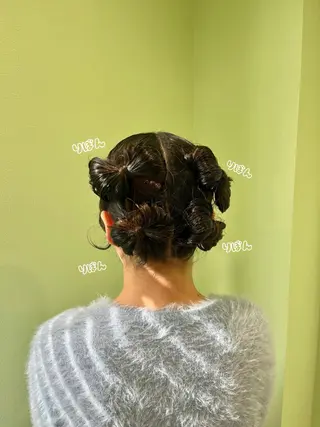 セミロング 横浜/デザインカラー 派手髪/ヘアメ/まこのヘアスタイル