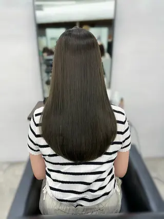 ロング カラー 盛れる顔周り /透明感/かりん🎀のヘアスタイル