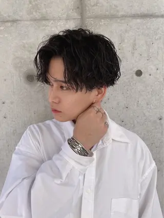 ショート メンズ 亀井隆汰/メンズ専門 パーマ特化美容師のヘアスタイル