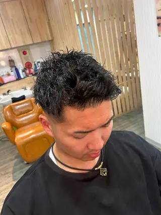 パーマ メンズ hairLOOP所属・西院LOOP sayakaのヘアスタイル