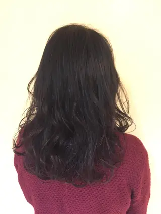 セミロング カラー 加藤 綾華のヘアスタイル