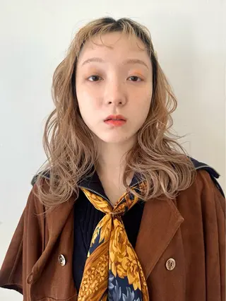 ミディアム カラー Liru:smart salon/茅ヶ崎のヘアスタイル