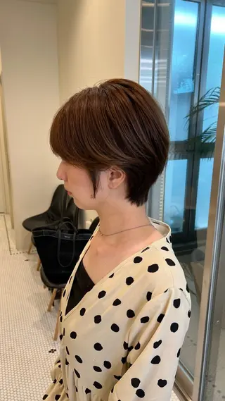 ショート belle   表参道　terrace所属・抜きっぱなしブロンド /ハイトーン/カナタのヘアスタイル