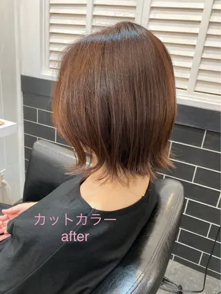 セミロング カラー JUNO HAIR SALON所属・RuCOR. yuriのヘアスタイル