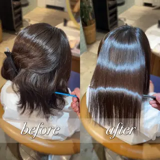 ミディアム Hair&Make Allure所属・塩谷康生/髪質改善 /ボブ/縮毛矯正のヘアスタイル