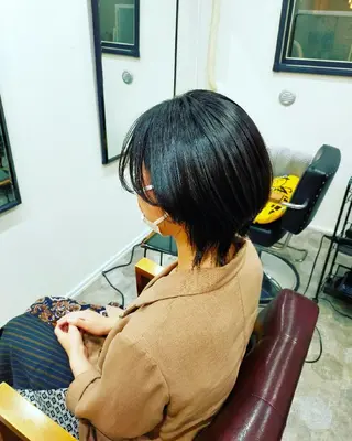ショート SUN GLOW  サングロウ所属・水素トリートメント／ 髪質改善/ナカノメのヘアスタイル
