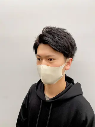 ショート カラー メンズ 京都レイヤーカット/ 縮毛矯正/羽柴りくのヘアスタイル