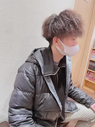 ショート パーマ ヘアアレンジ メンズ メンズZina代表 田端 麗治のヘアスタイル