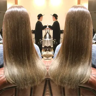 ロング カラー シールエクステ⭐️ オオミタクヤのヘアスタイル