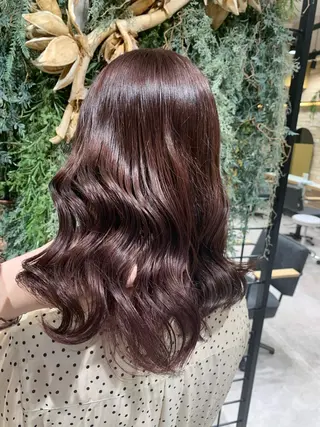 セミロング カラー 【髪質改善】 優菜のヘアスタイル