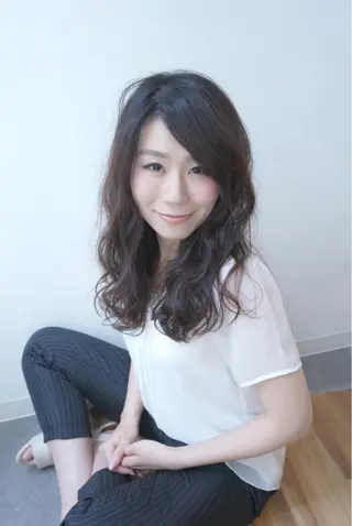 ロング カラー sharesalon セキケイタのヘアスタイル