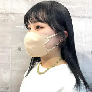 セミロング カラー 韓国ヘア /男女❄️ 細江 美紅のヘアスタイル