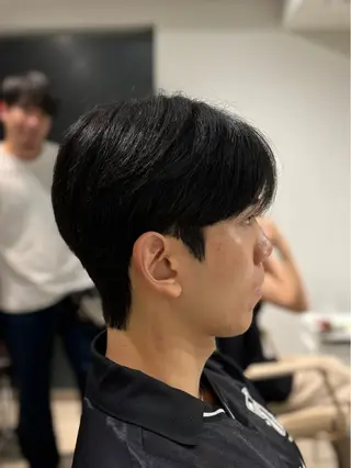 ショート パーマ メンズ 韓国メンズヘア/ ダウンパーマ/歩夢のヘアスタイル