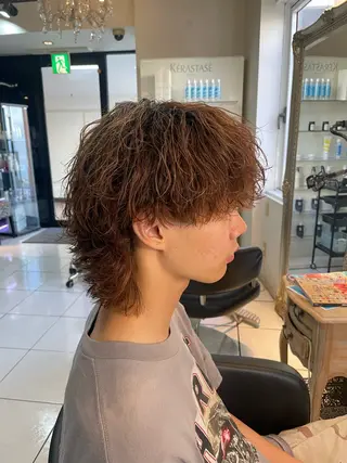 ミディアム カラー パーマ メンズ 🔥お値段以上🔥 メンズ特化たかひろのヘアスタイル