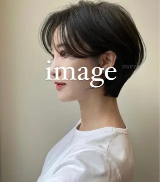 ショート 韓国リアルハッシュ レイヤーカットのヘアスタイル