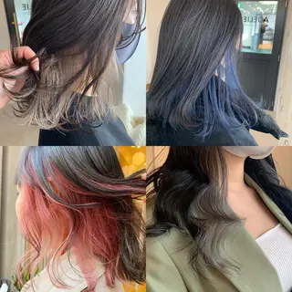 ミディアム カラー FRAME+spa&hair roomなんば駅前店所属・🌸MAYU🌸 ハイトーン➕レイヤーのヘアスタイル