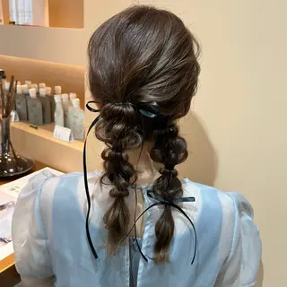 セミロング カラー ヘアアレンジ ✨カチモリ✨レイヤー 韓国ヘア🇰🇷ゆいのヘアスタイル