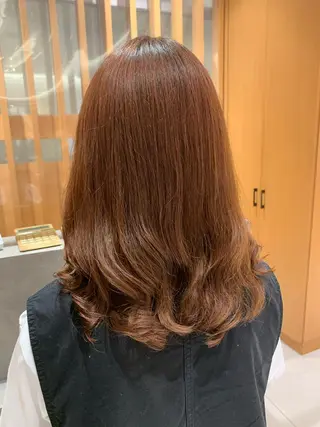 ミディアム パーマ 韓国風ヘア🐰 長谷川のヘアスタイル