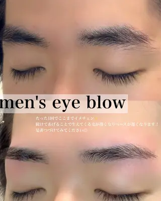 メンズ アイブロウ メンズ特化 👦🏻✨memeのマツエク・マツパデザイン