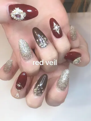 セミロング ネイル 長さ出し専門 nynaのネイルデザイン