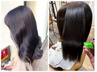 セミロング パーマ Lond rouge所属・💚銀座/ボブ /縮毛矯正/芦川💚のヘアスタイル