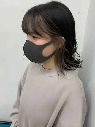 ミディアム Sherry大国町所属・髪質改善×縮毛矯正 ×艶カラーNAOのヘアスタイル