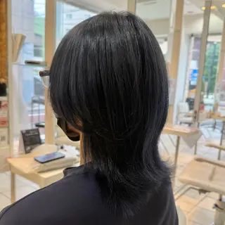 ミディアム カラー カット/艶カラー🎨 平間千賀のヘアスタイル