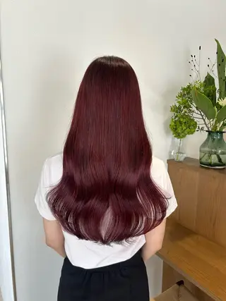 ロング ブリーチなしWカラー 暖色カラー/mayuのヘアスタイル