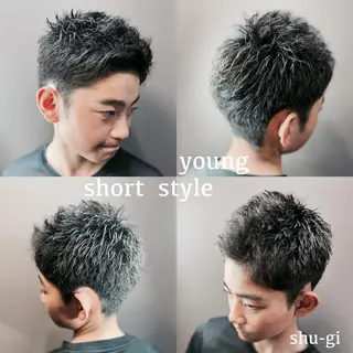ショート ヒロ銀座 新橋銀座口店所属・メンズ専門理容師／ shugi🦔のヘアスタイル