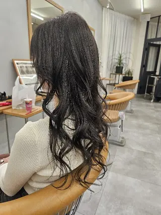 ロング カラー きただ あみのヘアスタイル