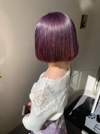 ミディアム カラー 羽エクステ🩷 🤍まき🤍のヘアスタイル