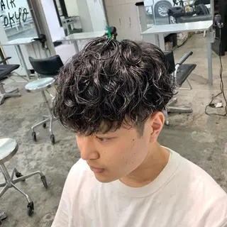 ショート パーマ メンズ メンズ特化美容師/ 藤戸 椋のヘアスタイル