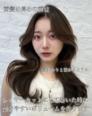 セミロング 映える顔まわり/前髪 特化 💗 ユキマのヘアスタイル