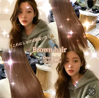 ロング MASHU韓国ヘア/ レイヤー/透明感カラのヘアスタイル