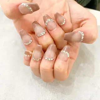 ネイル ゴテゴテ💙ワンホン リオナのネイルデザイン