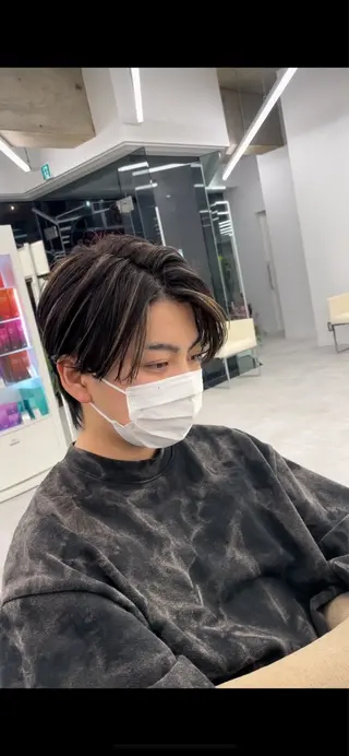 カラー メンズ 森龍馬 メンズ専門美容師のヘアスタイル