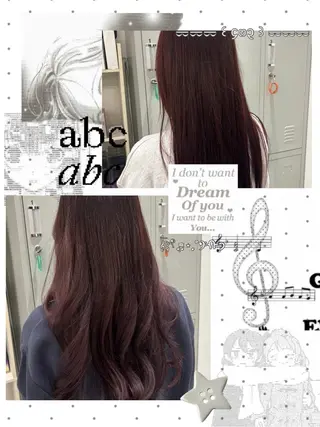 カラー MignonS所属・MignonS こはるのヘアスタイル