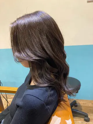 セミロング カラー 横浜美容室／暖色系 michika🌹のヘアスタイル