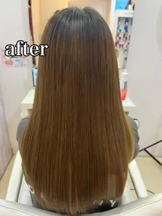 ロング パーマ 【髪質改善】 美髪/久岡徹也のヘアスタイル